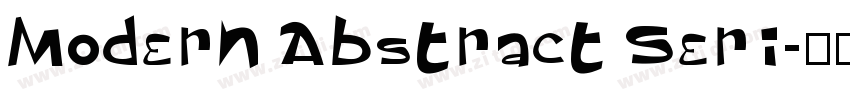 Modern Abstract Seri字体转换